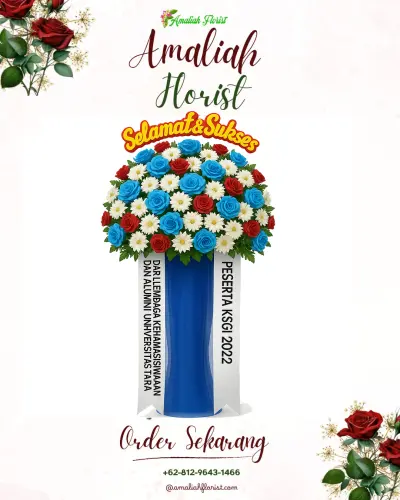 Standing Flower di Batu Meja